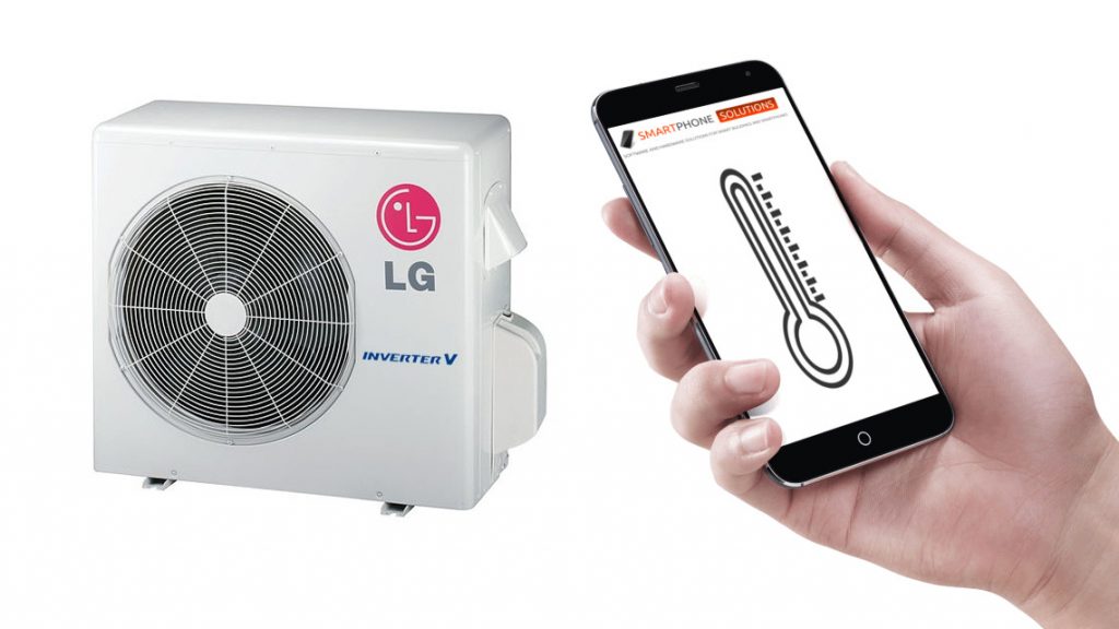 How to use smartphone for LG air conditioner remote control