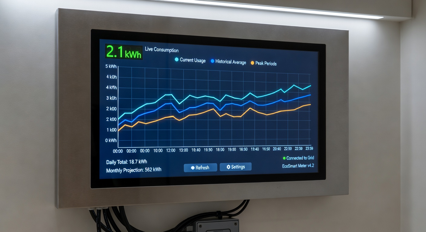 Home Assistant energy monitoring dashboard
