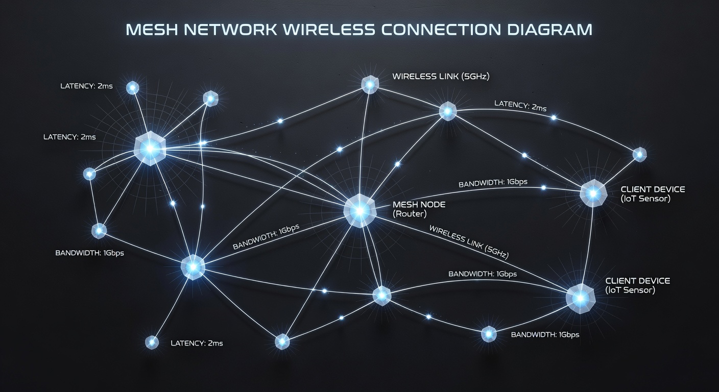 Thread mesh network diagram