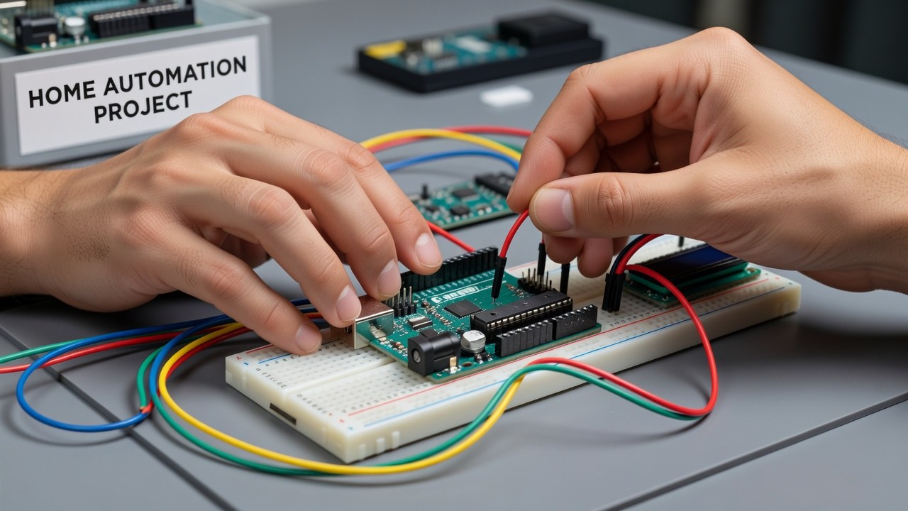 Arduino microcontroller for home automation